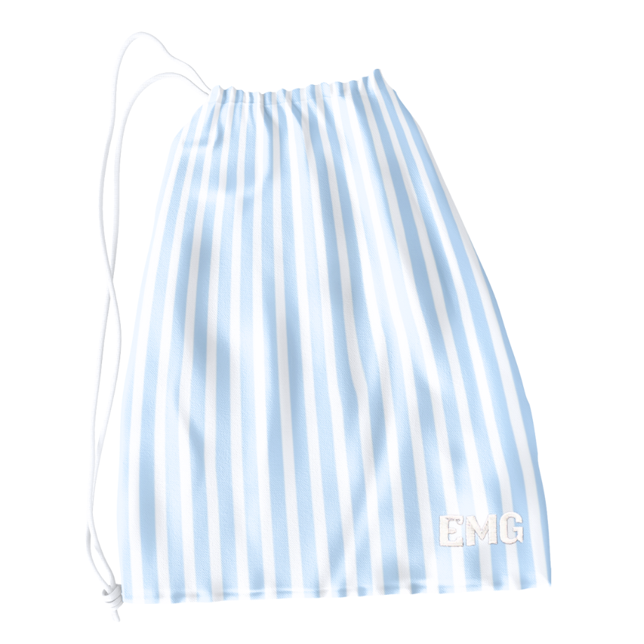 Candy Stripe Grip Bag - Bluebell
