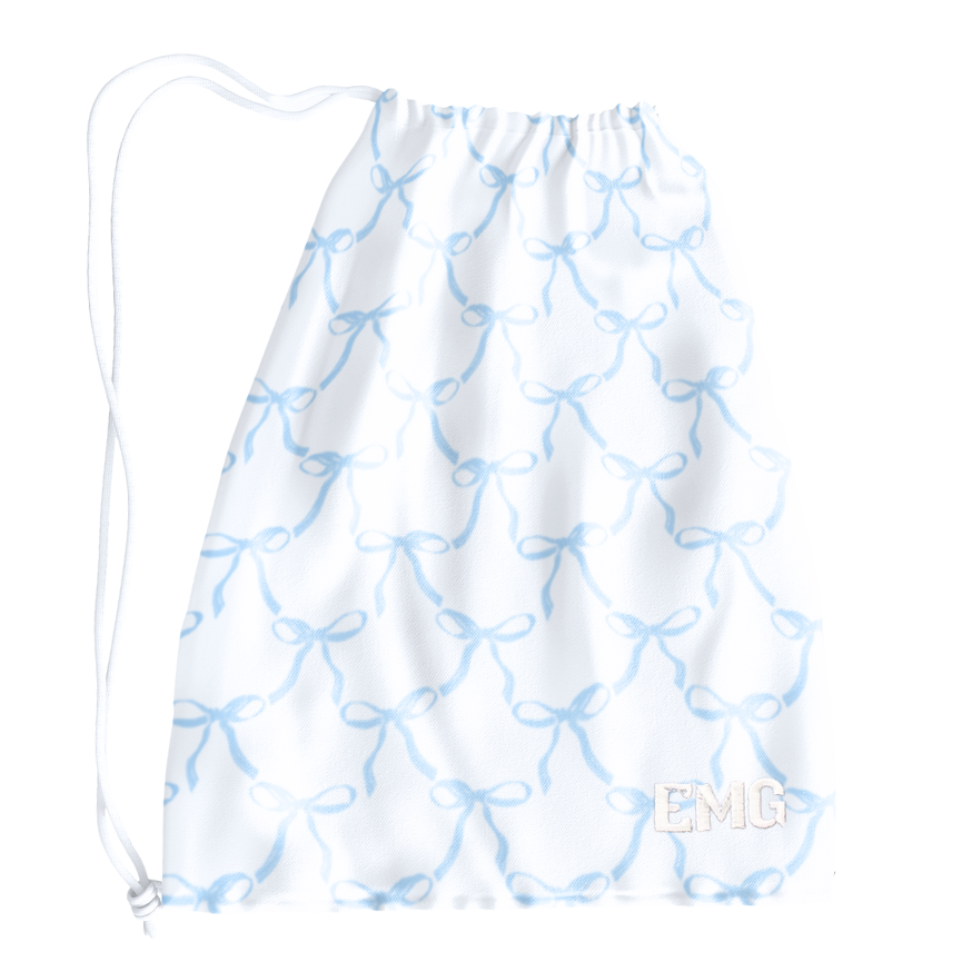 La Belle Bow Grip Bag- Bluebell