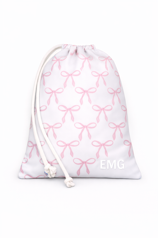 La Belle Bow Grip Bag- Blush Pink