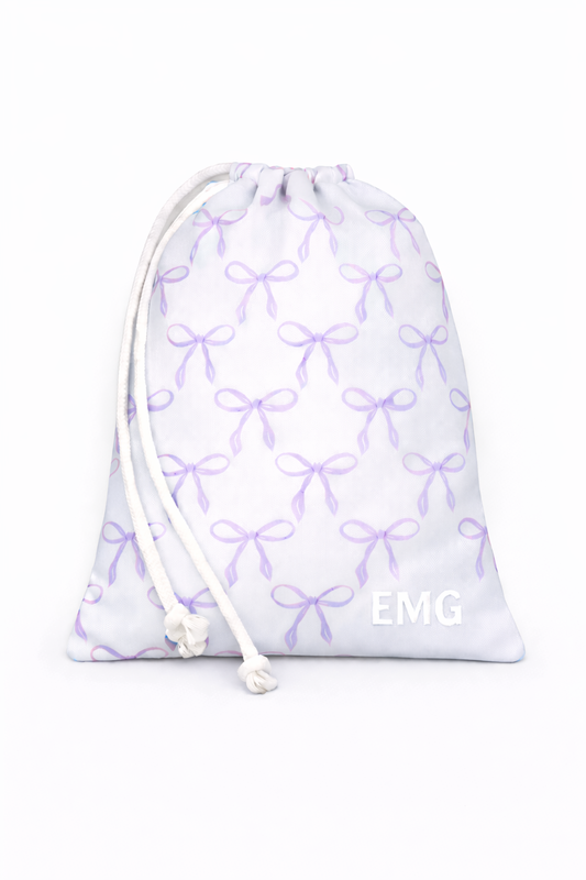 La Belle Bow Grip Bag- Violet