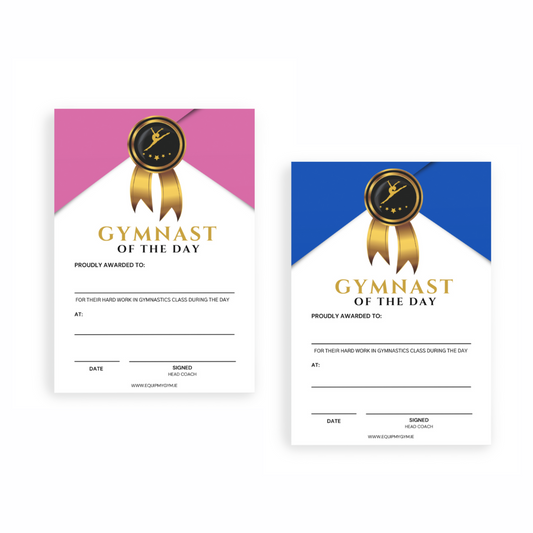 Gymnast of the Day Certificates