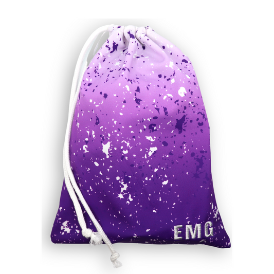 Purple Splatter Grip Bag