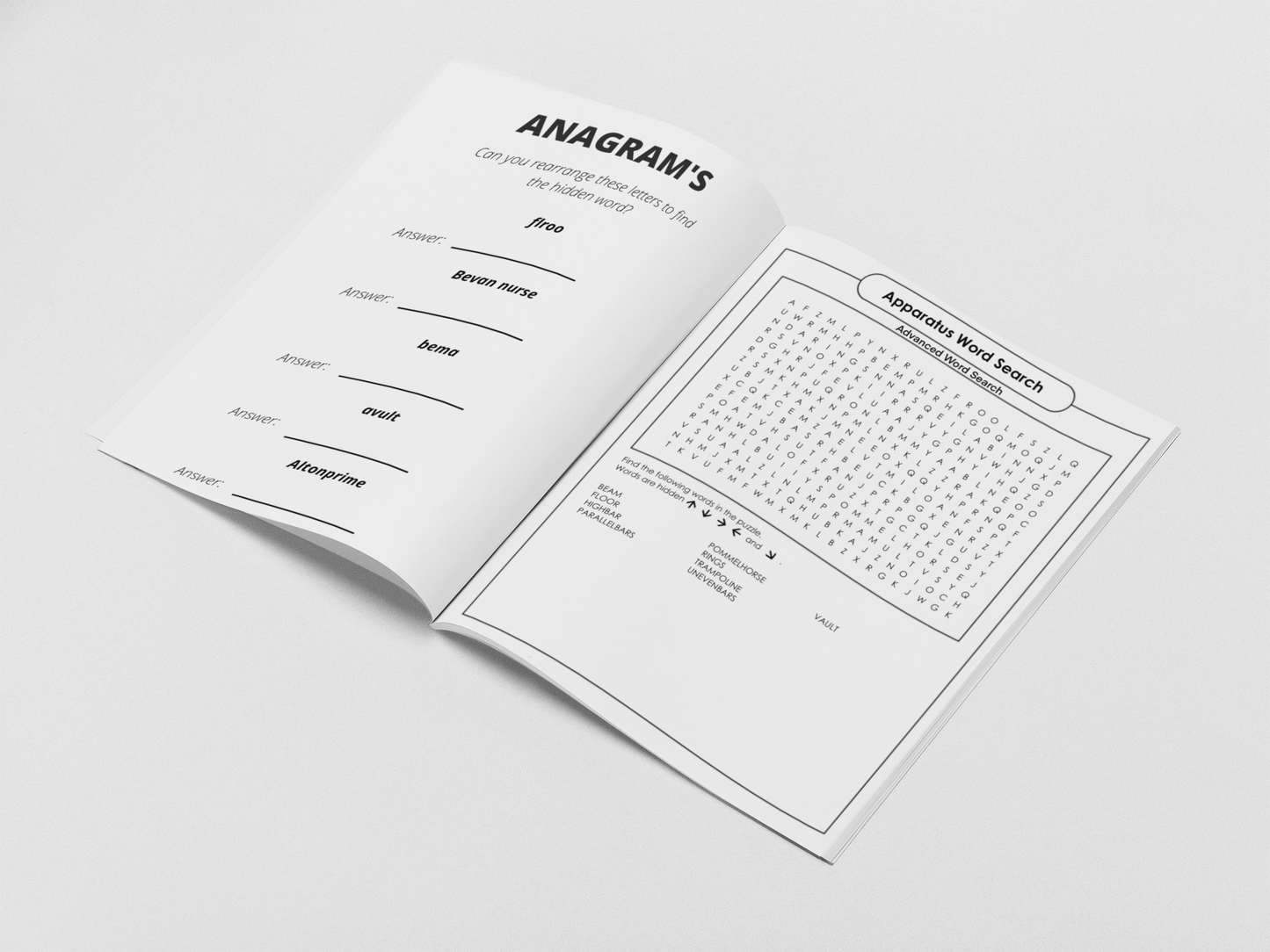 Gymnastics Activity & Colouring Book