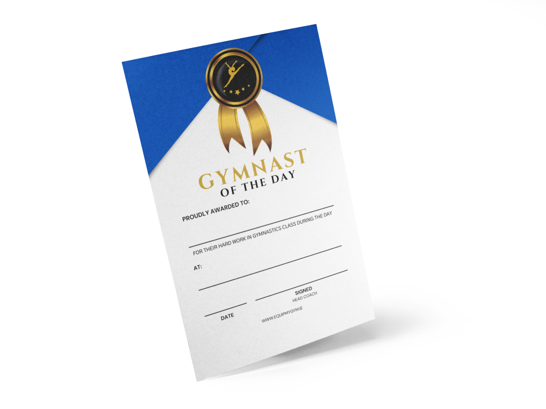 Gymnast of the Day Certificates
