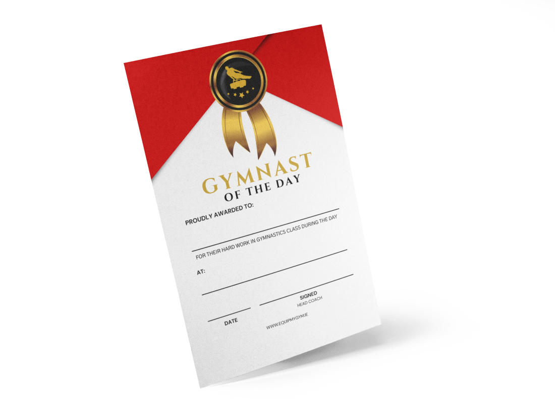 Gymnast of the Day Certificates