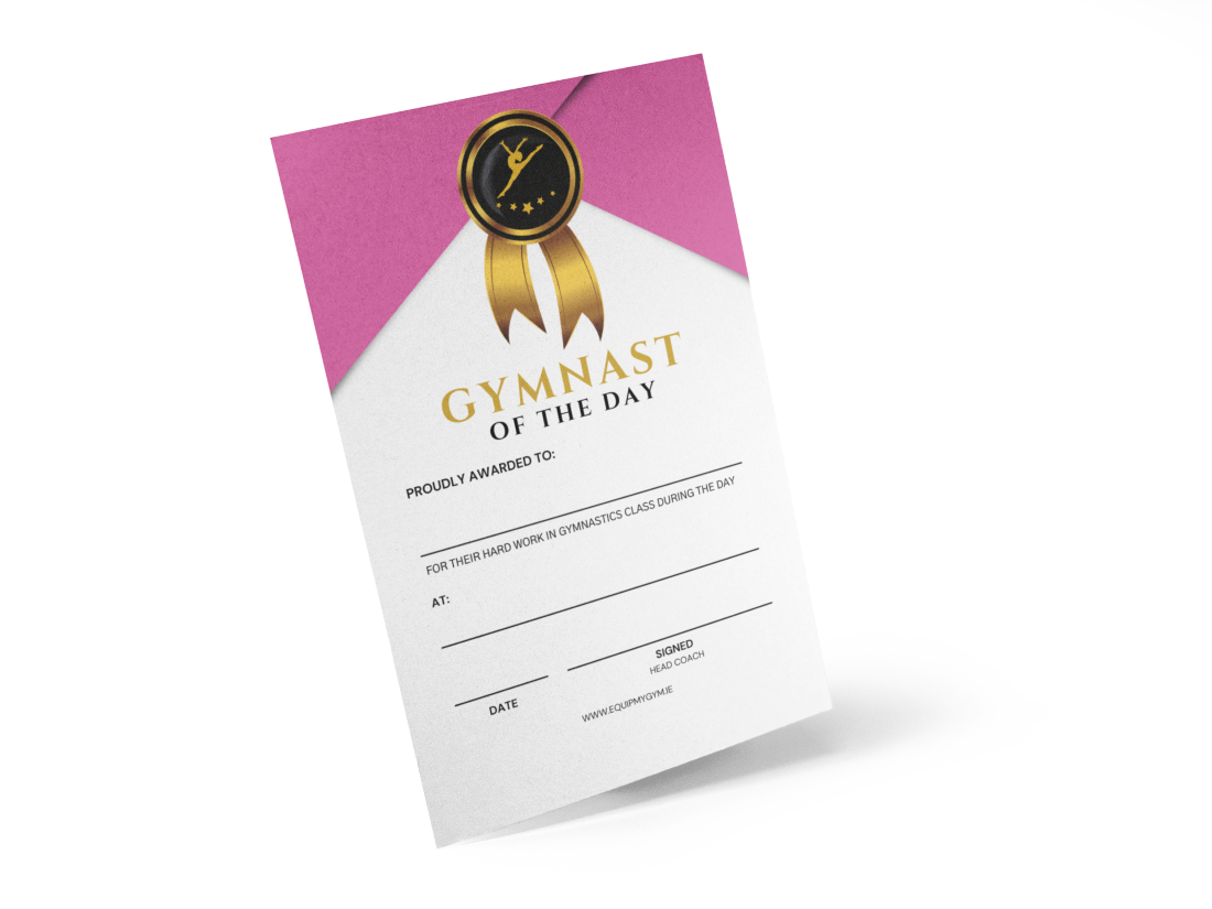 Gymnast of the Day Certificates