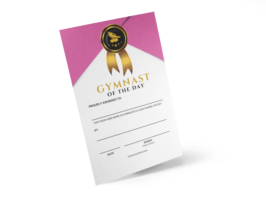 Gymnast of the Day Certificates