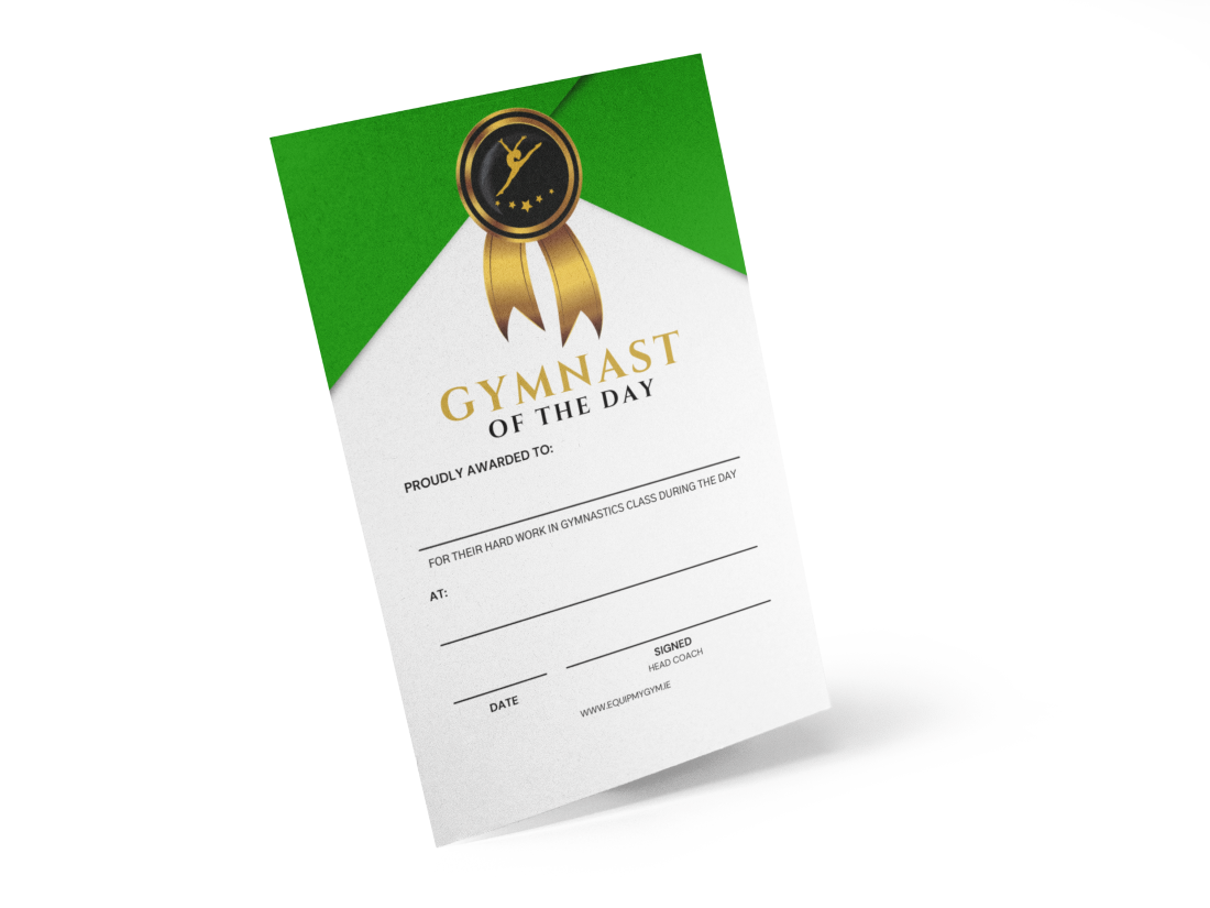 Gymnast of the Day Certificates