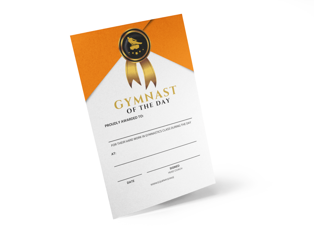 Gymnast of the Day Certificates