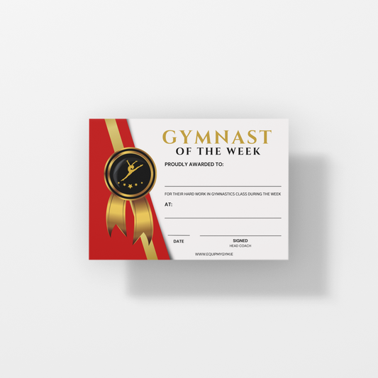 Gymnast of the week Certs
