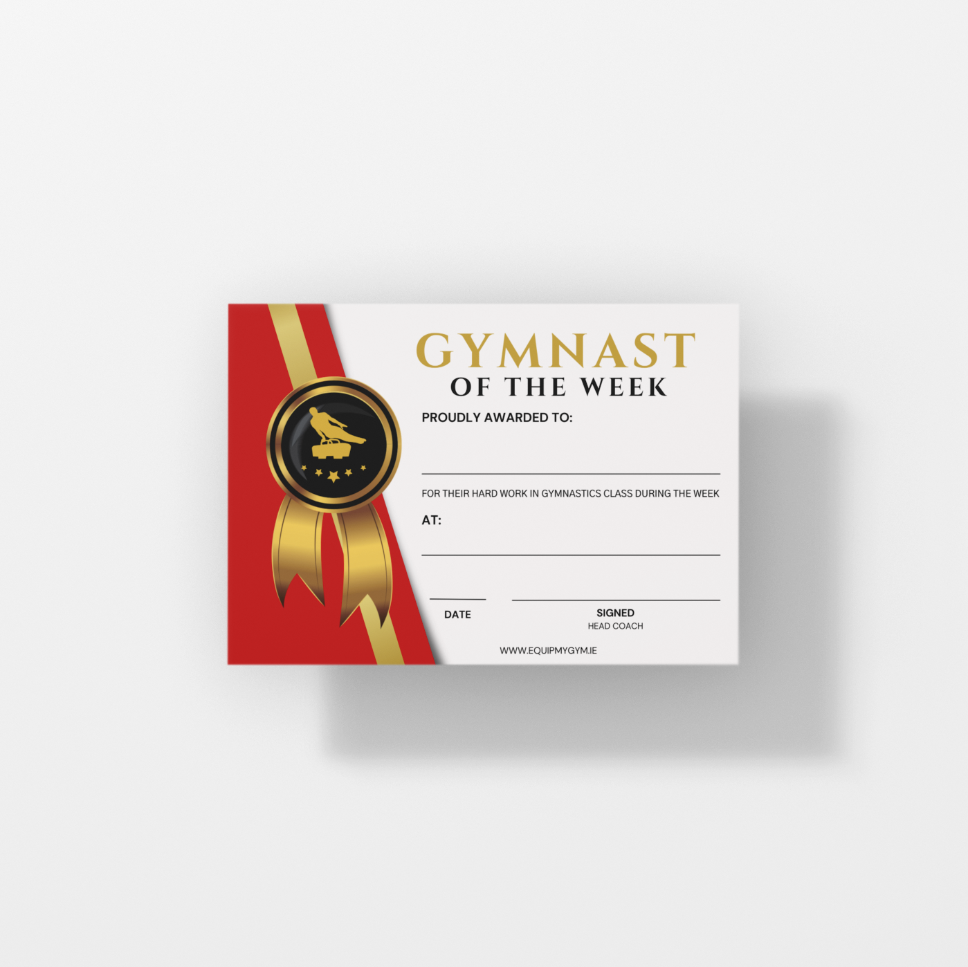 Gymnast of the week Certs