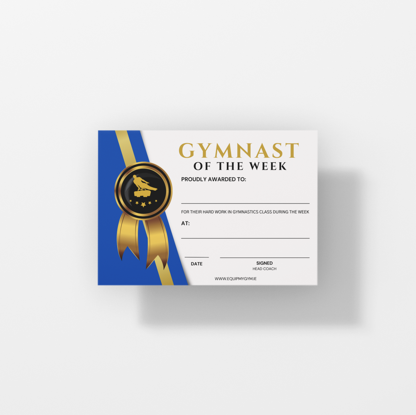 Gymnast of the week Certs