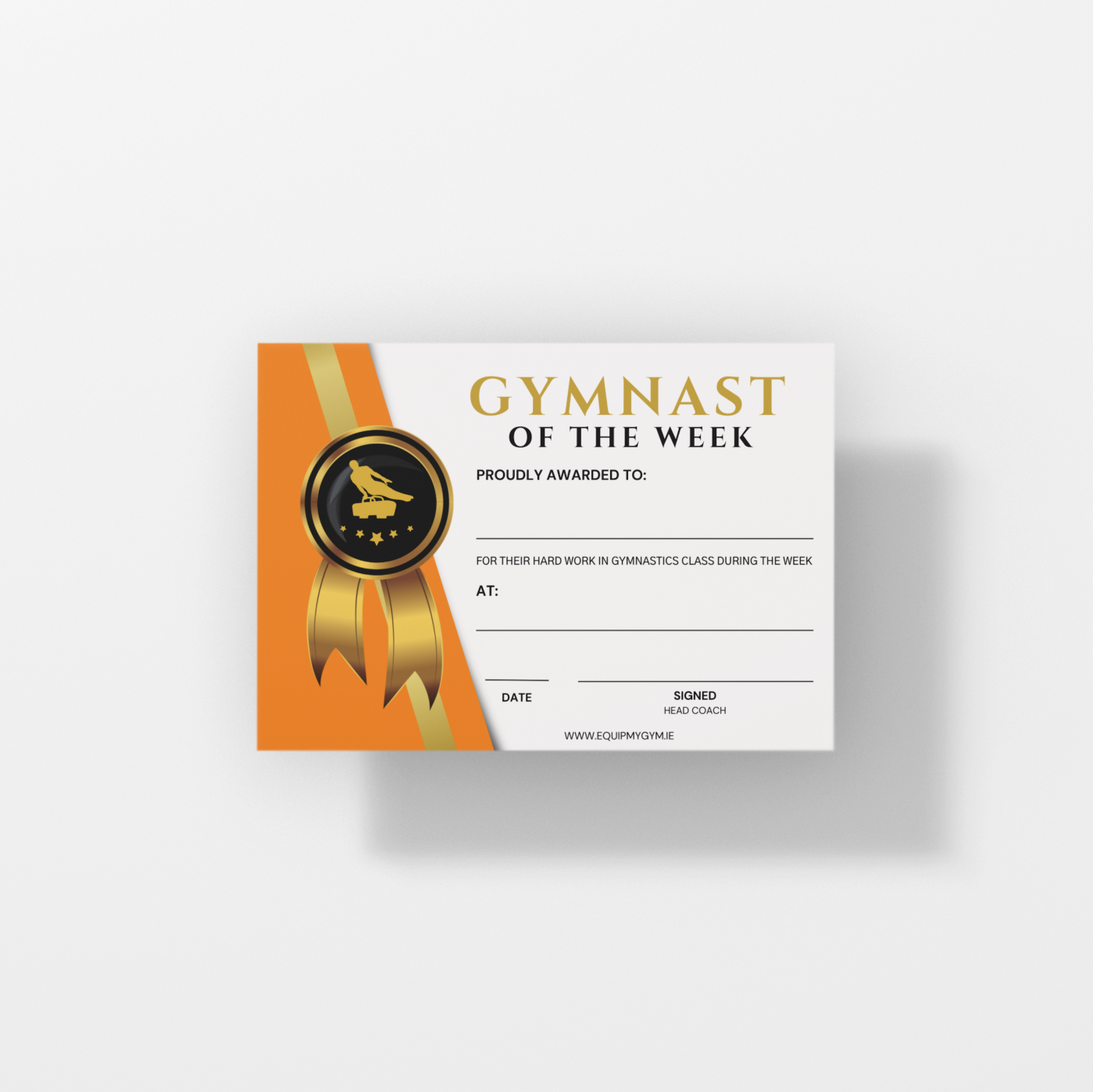 Gymnast of the week Certs
