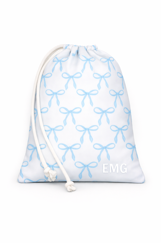 La Belle Bow Grip Bag- Bluebell