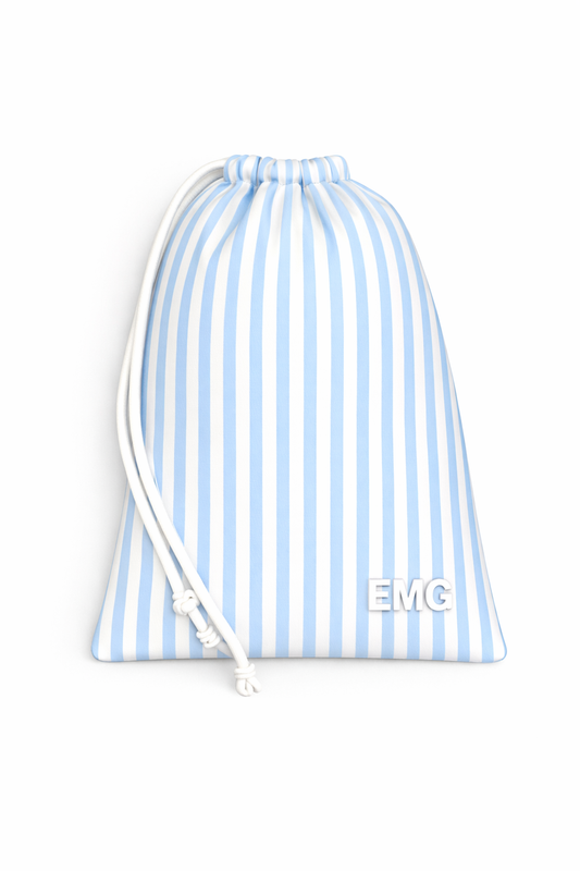 Candy Stripe Grip Bag - Bluebell