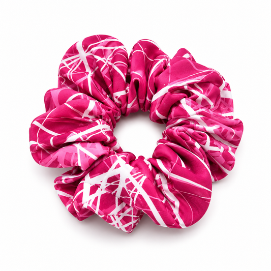 FRACTURED PINK SCRUNCHIE