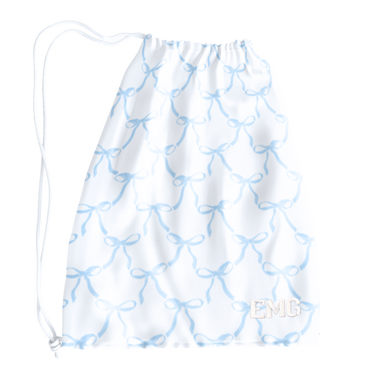 La Belle Bow Grip Bag- Bluebell
