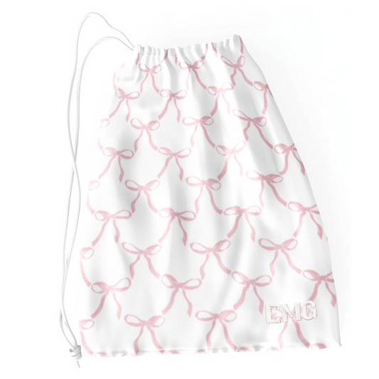 La Belle Bow Grip Bag- Blush Pink