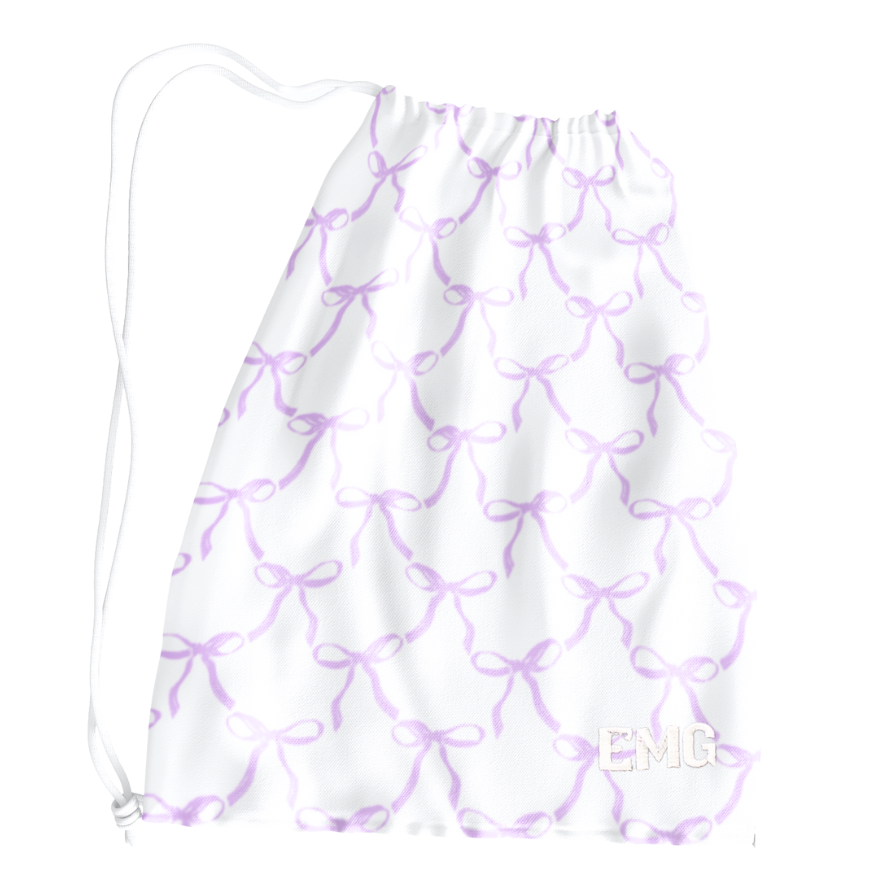 La Belle Bow Grip Bag- Violet