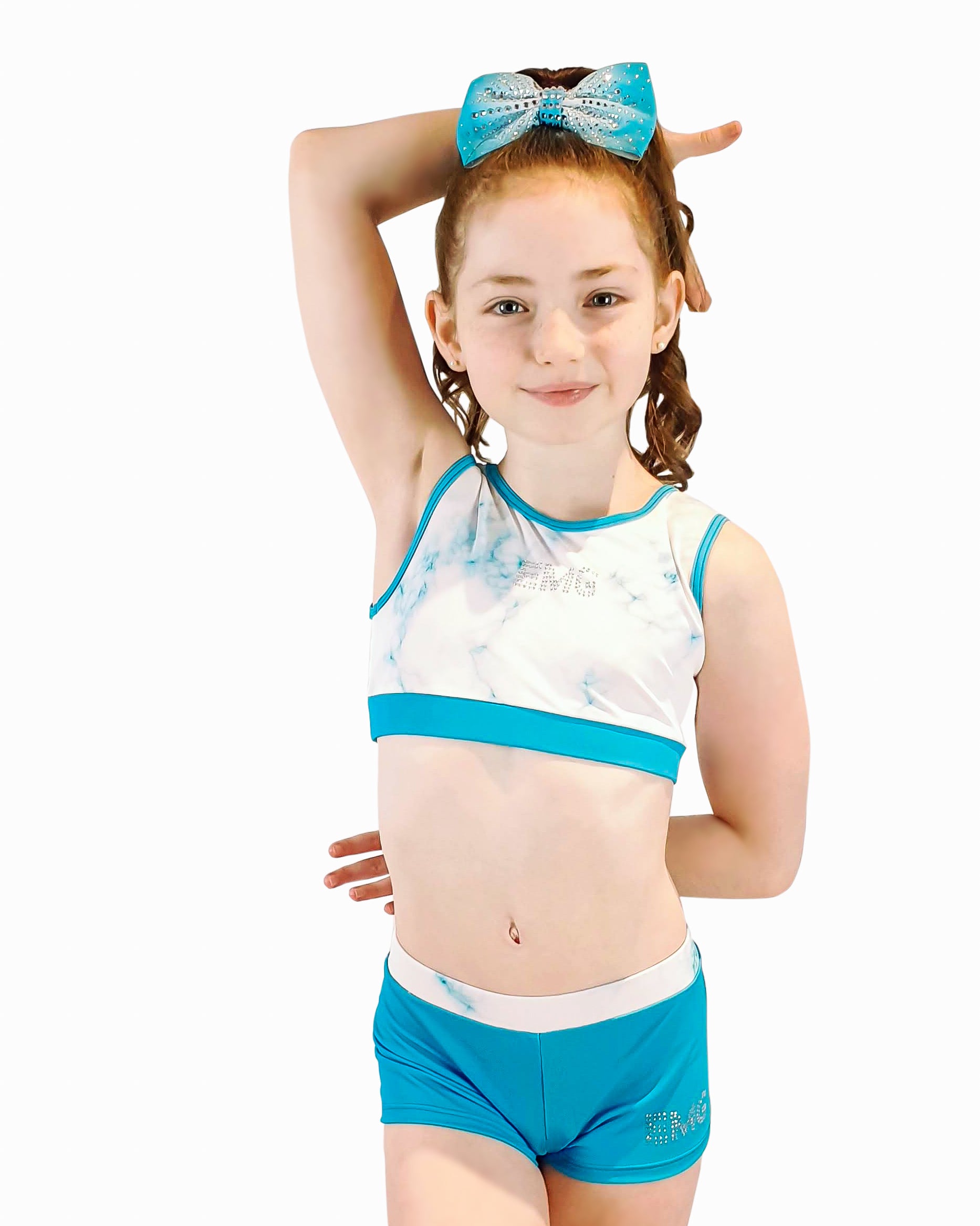 EUPHORIA TURQUOISE CROP TOP SET Girls Gymnastics | Equip My Gym A