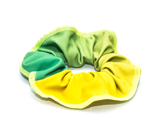 Tropical Green Girls Gymnastics Hair Scrunchie | Equip My Gym