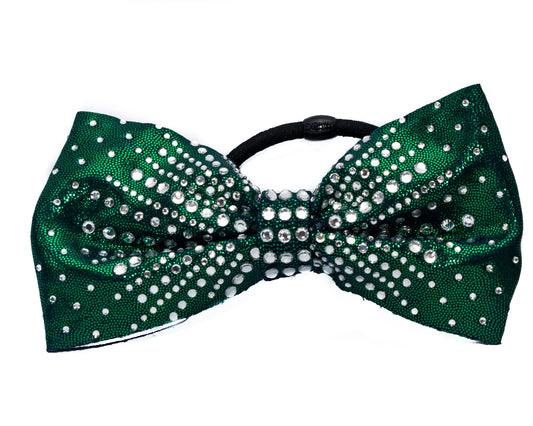 REIGN KELLY GREEN Kids Gymnastics Hair Bow | Equip My Gym