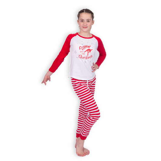 "Flippin' Out For Christmas" Girls Pyjama Set