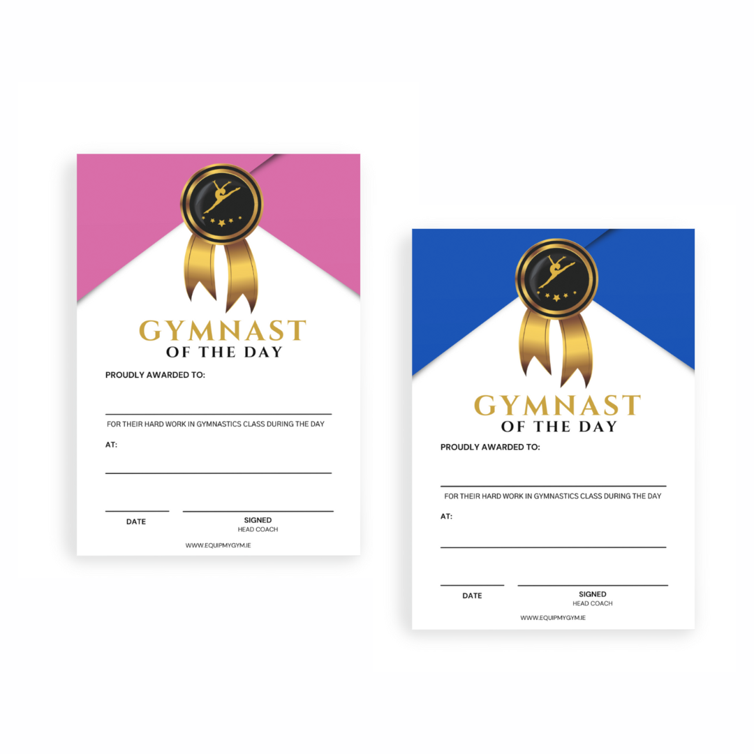 Gymnast of the Day Certificates