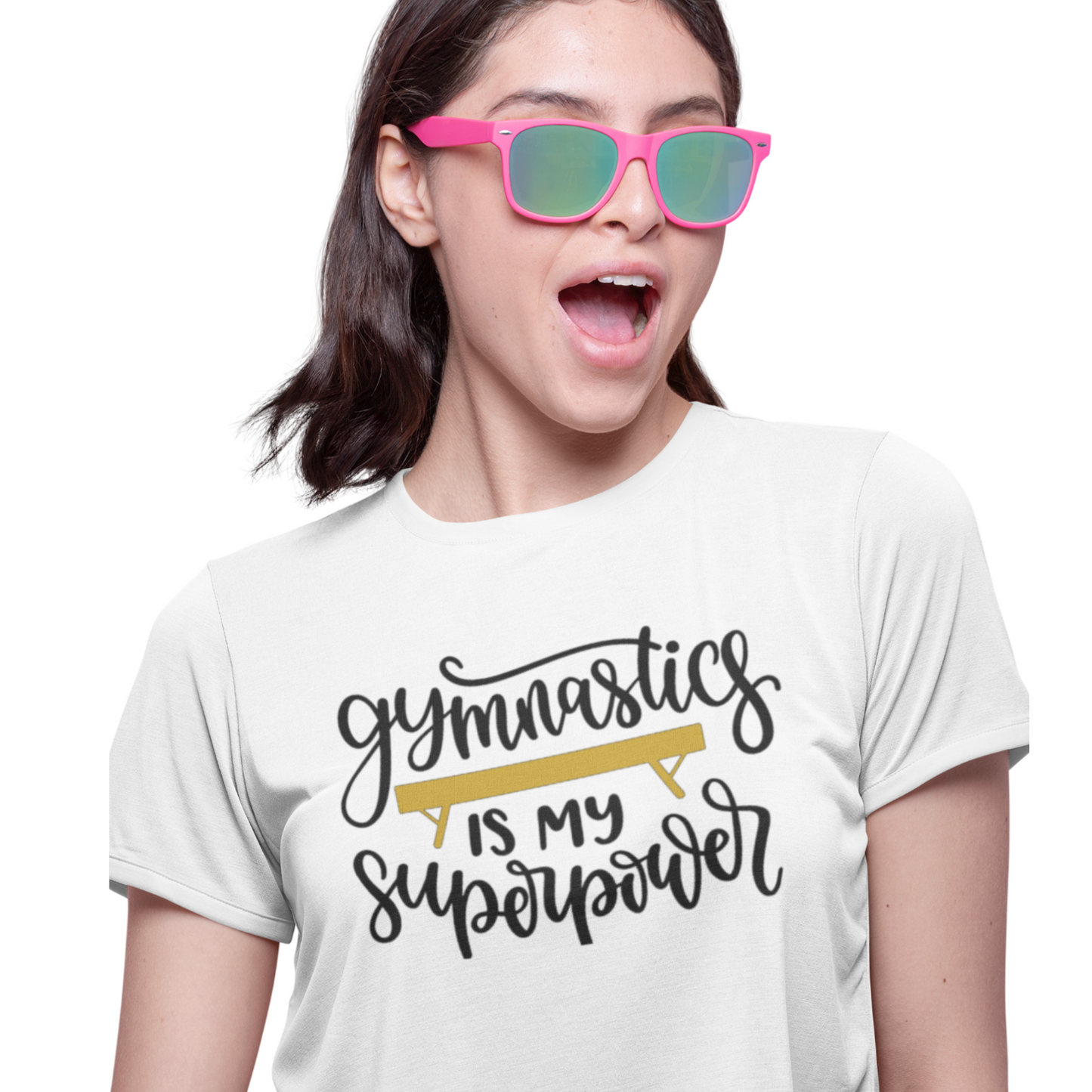 "Gymnastics is my superpower" Cropped Tee
